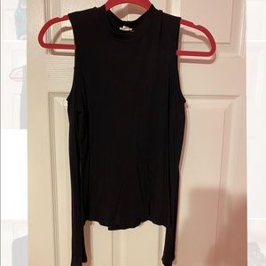 Garage Black Cold Should Long Sleeved Top